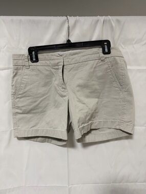 J. Crew Women's Light Khaki Cotton Chino Shorts